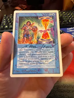 MTG Unlimited Timetwister - Heavy Played (HP) - Authentic - Artist Signed - Image 1