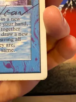 MTG Unlimited Timetwister - Heavy Played (HP) - Authentic - Artist Signed - Image 3