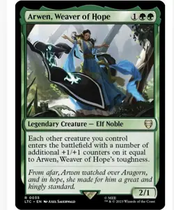 1x MTG Arwen, Weaver of Hope - Commander: The Lord of the Rings (LTC) #35 - Image 1