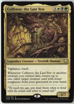Colfenor, the Last Yew (274) - Normal - Commander Legends (CMR) - NM - Image 1
