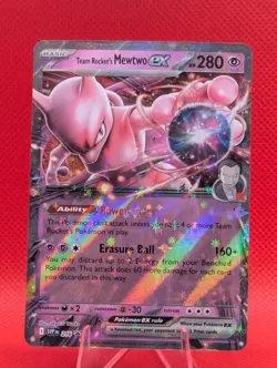 TEAM ROCKET'S MEWTWO EX 216 HOLO SCARLET & VIOLET PROMO POKEMON NM/M - Image 1