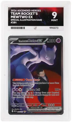 Pokemon TCG Team Rocket's Mewtwo EX 281/217 SIR Ascended Heroes Ace 9 - Image 1