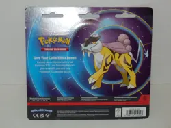 Pokemon Raikou Promo Phantasm Flames & Mega Evolution 2 Booster Packs Coin - Image 2
