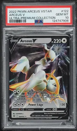 2022 Pokemon VSTAR Ultra Premium Collection Holo Arceus V #122 PSA 10 - Image 1