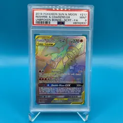 Charizard & Reshiram GX Pokemon Unbroken Bonds Secret Rare FA 217/214 - PSA 9 - Image 1