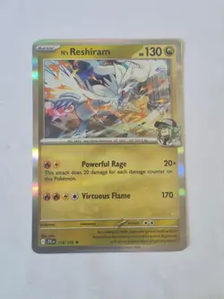N's Reshiram 116/159 Rare Journey Together Pokemon Holo Near Mint - Image 1