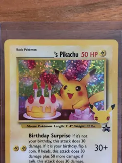 Pokemon TCG Birthday Pikachu Holo #24 25th Anniversary Celebrations 🎂 - Image 2