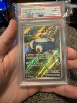 2023 Pokemon SVP EN Snorlax #051 PSA 10 - Image 1