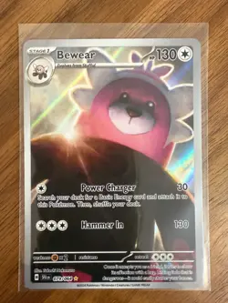 Pokemon TCG Shrouded Fable Bewear Illustration Rare 079/064 Mint - Image 1