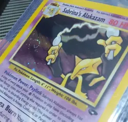 LP+ Sabrina's Alakazam 16/132 Gym Challenge Holo Original WotC Pokemon 2000 - Image 3