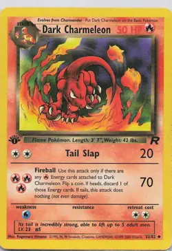 Pokemon Dark Charmeleon 32/82 1st Edition Team Rocket English - Image 1