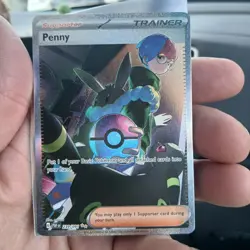 Penny 239/091 SV: Paldean Fates Holo Full Art Trainer Illustration Rare Pokemon - Image 1
