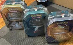 Triple Whammy Tin Set Pokemon Full Set Of 3 - Slakoth, Darkrai, Tyranitar - 2024 - Image 2