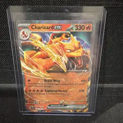 2023 Pokemon 151 Charizard ex #006/165 Double Rare Ultra Rare Holo NM - Image 1