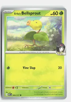 Erika's Bellsprout 004/217 ME: Ascended Heroes Common Pokemon NM - Image 1