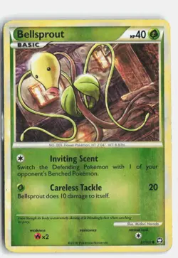 Bellsprout 57/102 HGSS Triumphant Common Pokemon Reverse Holo HP - Image 1