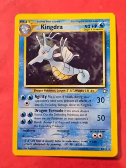2000 Pokemon Neo Genesis Unlimited #8 Kingdra HOLO, Rare, cd1 - Image 1