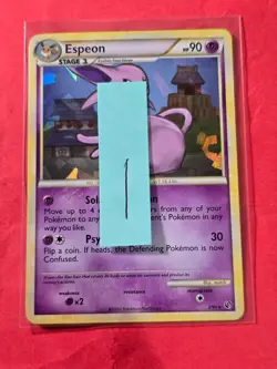 2010 Pokemon HeartGold and SoulSilver Undaunted #2 Espeon HOLO,R, cd1 - Image 3