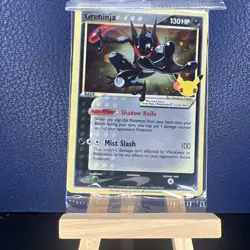 Pokemon TCG Greninja Gold Star SWSH144 - Celebrations Black Star Promo - Sealed - Image 1