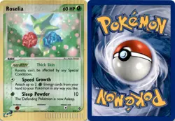 2003 Pokemon, Dragon, #9/97 Roselia, Reverse Holo Rare - Image 1