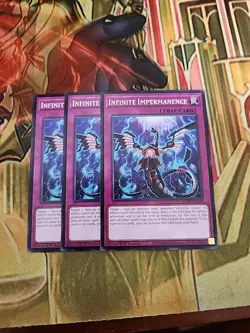 3X Infinite Impermanence L26D-ENM19 Common 1st Edition NM Yugioh - Image 1