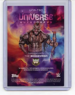 2025 Topps Universe WWE Universe Autographs The Boogeyman #UNA-TBO (AU) - Image 2