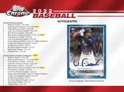 2022 Topps Chrome Baseball HTA Jumbo Hobby Box - Factory Sealed 5 Autos per Box - Image 5