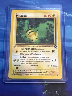 Pokemon TCG-Pikachu Black Star Promo 27 Pikachu World Collection NM (ITA) - Image 1