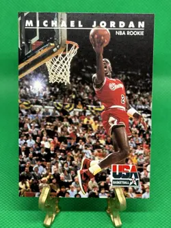 1992 SKYBOX USA #38 MICHAEL JORDAN / NBA ROOKIE ! - Image 3