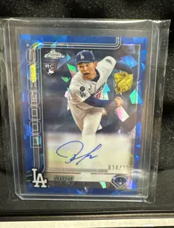 2025 Topps Chrome Update Sapphire Auto #USA-RS Roki Sasaki RC Auto /199 Los - Image 1