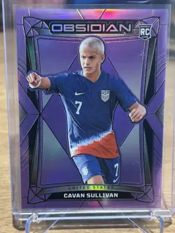 Cavan Sullivan RC /30 Obsidian Purple Flood Electric Etch Rookie USA SP #100 - Image 1