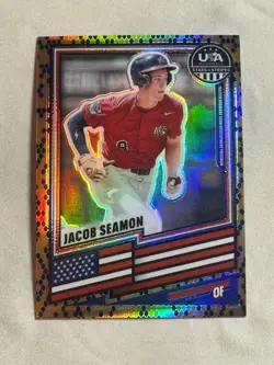 2026 Panini Prizm Stars & Stripes Snakeskin Jacob Seamon SSP #199 USA - Image 1