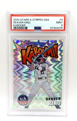Seaver King KABOOM 2024 Panini USA Stars & Stripes #4 Washington Nationals SP - Image 1