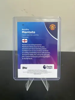 2025/26 Topps Chrome Premier League Bendito Mantato Pink Wave /250 RC Man Utd - Image 2