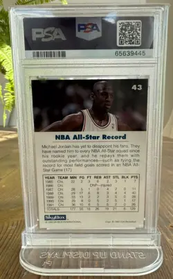 1992 Skybox #43 Michael Jordan USA Basketball PSA 9 Mint New Slab - Image 2