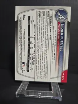 2025 Bowman - Chrome Autographs Didier Fuentes #CPA-DFU HTA 052/150 1st Bowman - Image 2