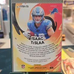 2025 Optic Issac Tesla Blue Hyper First Year Fresh Patch #FYFBH-ITA - Image 2