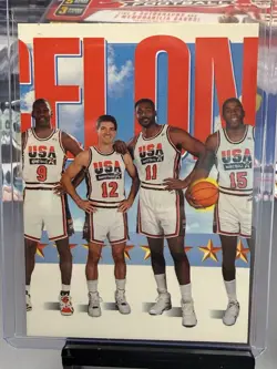 RARE 1992 Skybox USA DREAM TEAM Michael Jordan Barcelona 3 Card Set #544,555,556 - Image 3