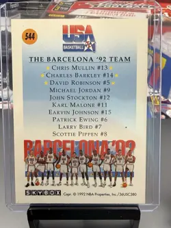 RARE 1992 Skybox USA DREAM TEAM Michael Jordan Barcelona 3 Card Set #544,555,556 - Image 5