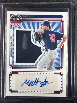Ager, Matt - 2024 USA Baseball Stars & Stripes - Swatch/Autograph - 154/199-INV - Image 1