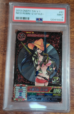 PSA 9 Nico Robin Z Style 61 Treasure World Vol 1 Holo One Piece Card Bandai 2012 - Image 1
