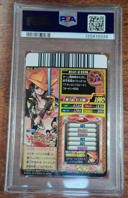 PSA 9 Nico Robin Z Style 61 Treasure World Vol 1 Holo One Piece Card Bandai 2012 - Image 2