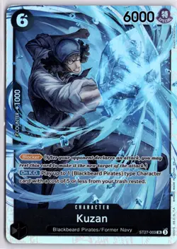 Kuzan ST27-003 SR Foil One Piece TCG Trading Card TCG - Image 3