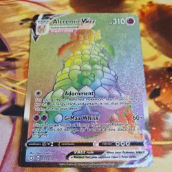 Pokemon Alcremie VMAX 073/072 Secret Rainbow Rare Holo Card Shining Fates NM - Image 1