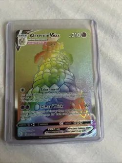 Pokemon Alcremie VMAX TCG Shining Fates Holo Card 073/072 Secret - Image 1