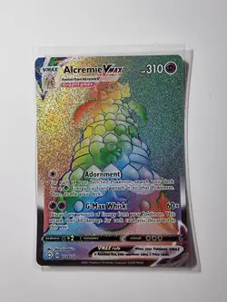 Pokemon Alcremie VMAX TCG Shining Fates Holo Card 073/072 Secret - Image 1