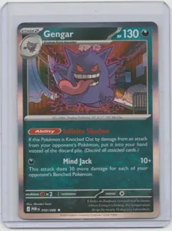 Pokemon TCG Mega Evolution Perfect Order Gengar Reverse Holo Rare 050/088. - Image 1