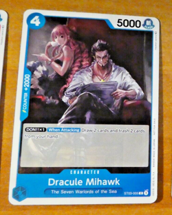 ONE PIECE ENGLISH CARD GAME CARTE PROMO Dracule Mihawk ST03-005 ENG TCG ** - Image 1