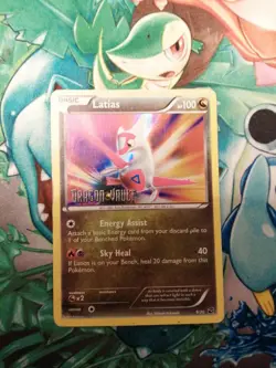 Pokemon card latias 9/20 dragon vault holo promo stamped - Image 1