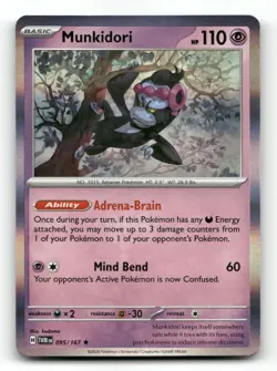 Munkidori 095/167 - Twilight Masquerade Holo - Pokemon Card NM/M - Image 1